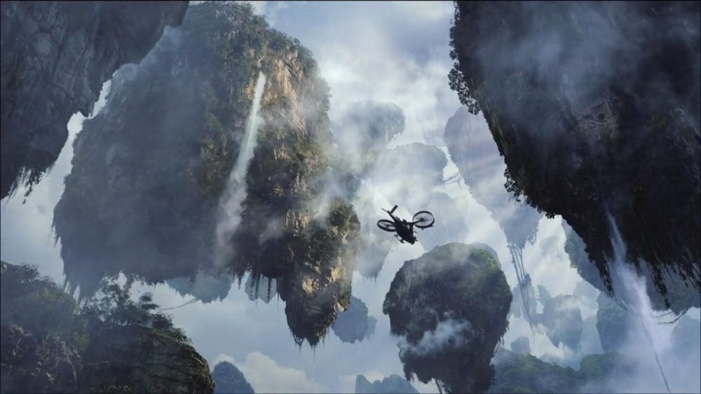 The Hallelujah Mountains (The Floating Mountains-Pegunungan Mengambang) di Pandora efek dari adanya materi unobtanium